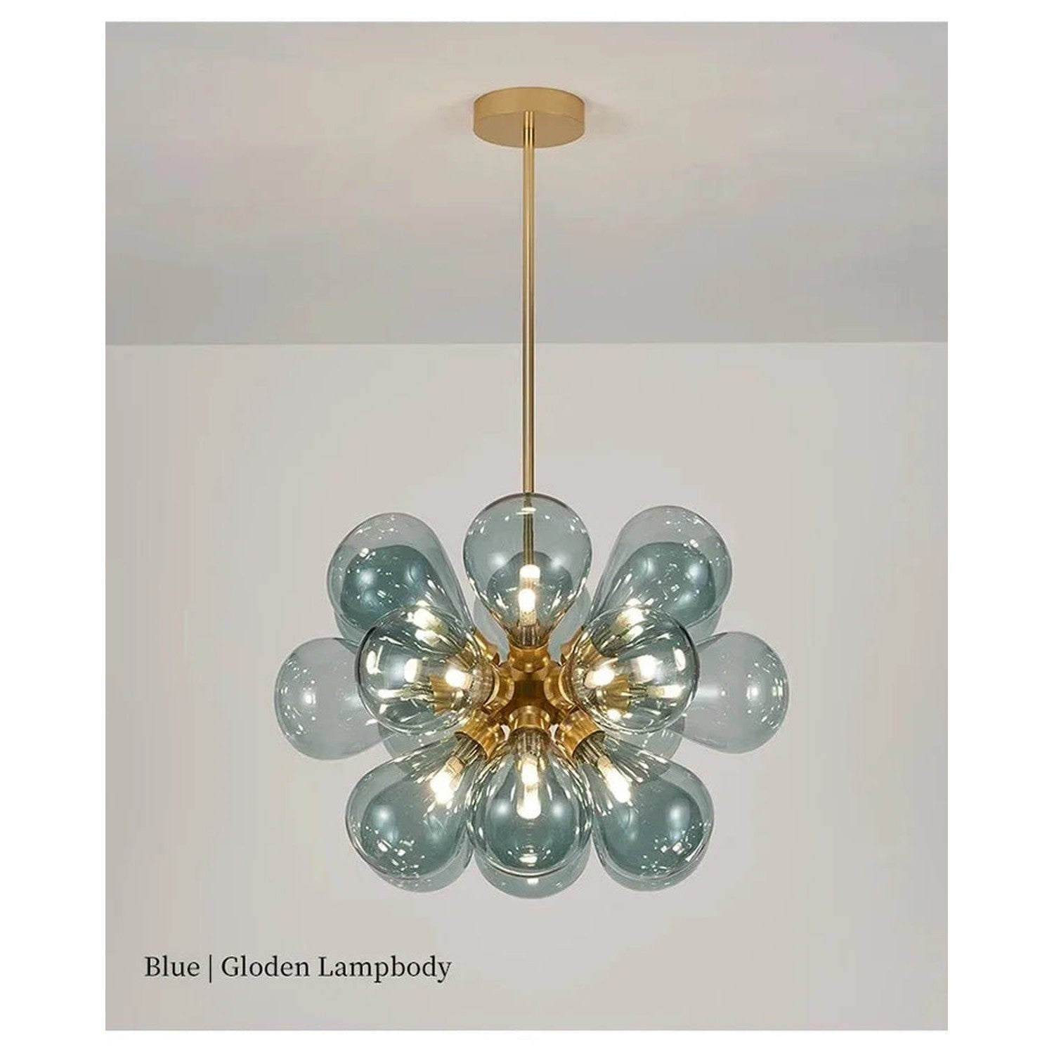 Suspended in Light — Designer Glass Bubble Chandelier for Bedroom & Living Room