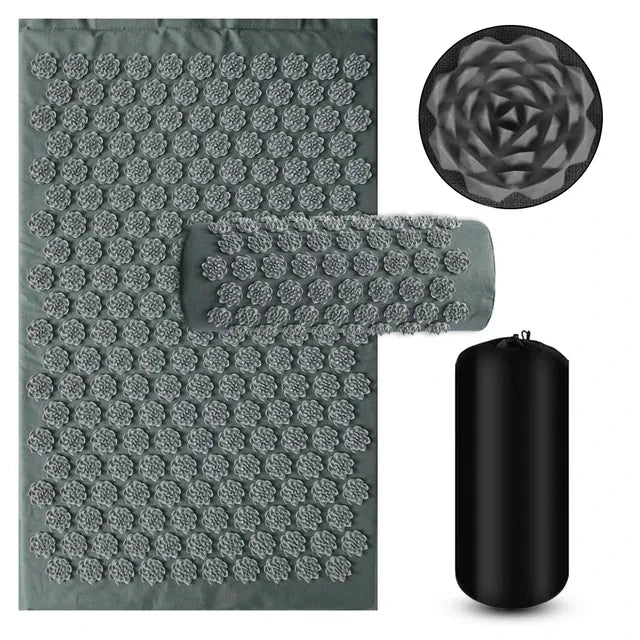 The Pressure Point Set — Spike Acupressure Mat & Pillow for Back Pain, Muscle Relief & Better Sleep