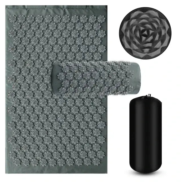The Pressure Point Set — Spike Acupressure Mat & Pillow for Back Pain, Muscle Relief & Better Sleep