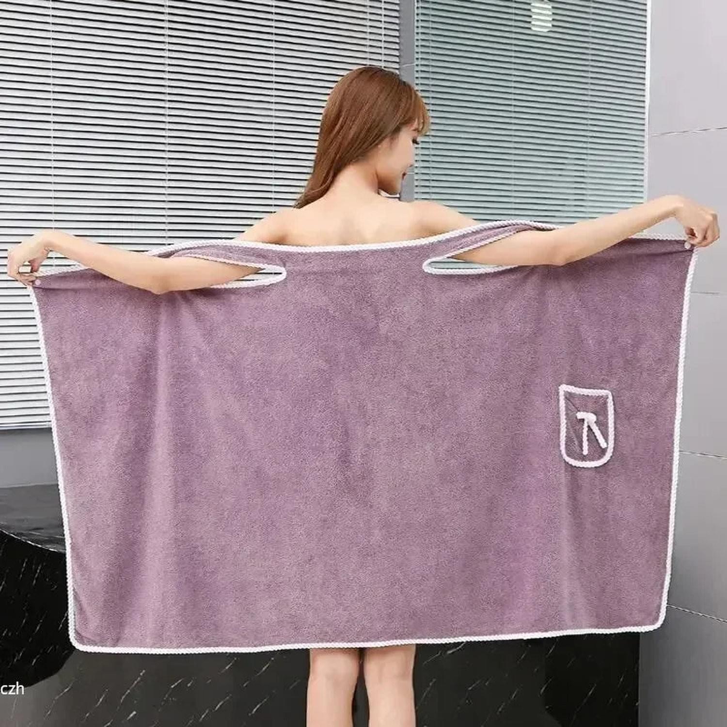 Wrap & Go — Wearable Fast-Dry Bath & Beach Towel (140×85cm)