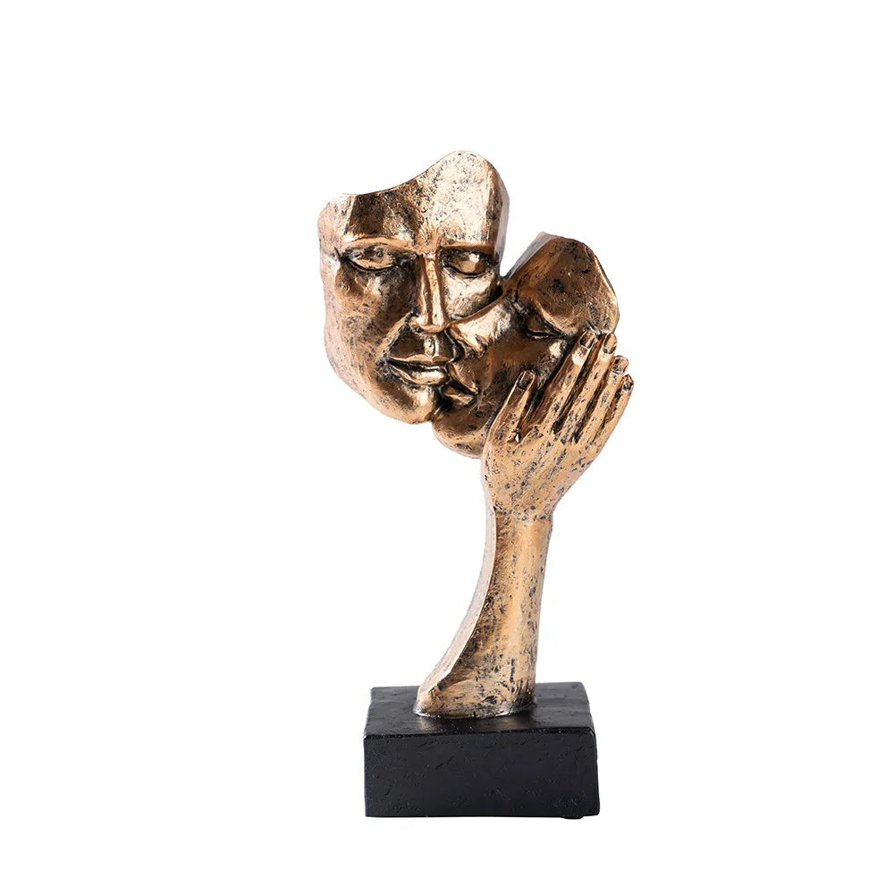 Vilead Couple Statue Lover Sculptures Tabletop Shelf Decor Anniversary Wedding Gift Home Interior Contemporary Mantel Bookshelf