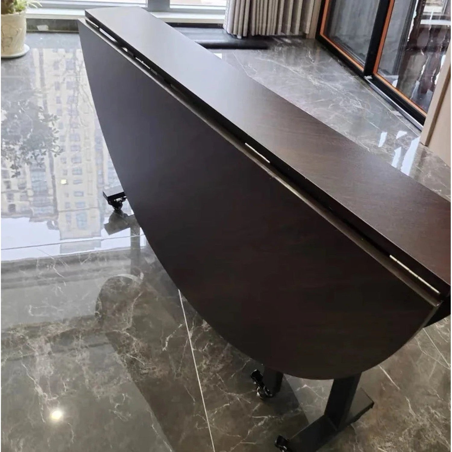 Round Foldable Dining Table — 100 & 120cm