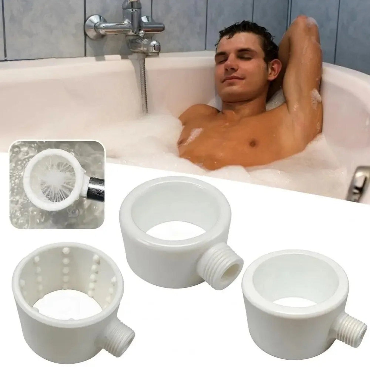 Upgrade Your Shower — 360° Hydromassage Supercharging Shower Head