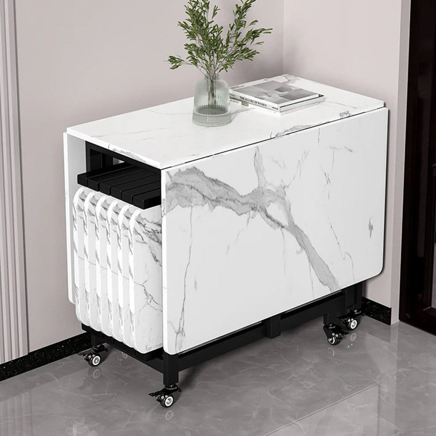 Italian Luxury Foldable Dining Table
