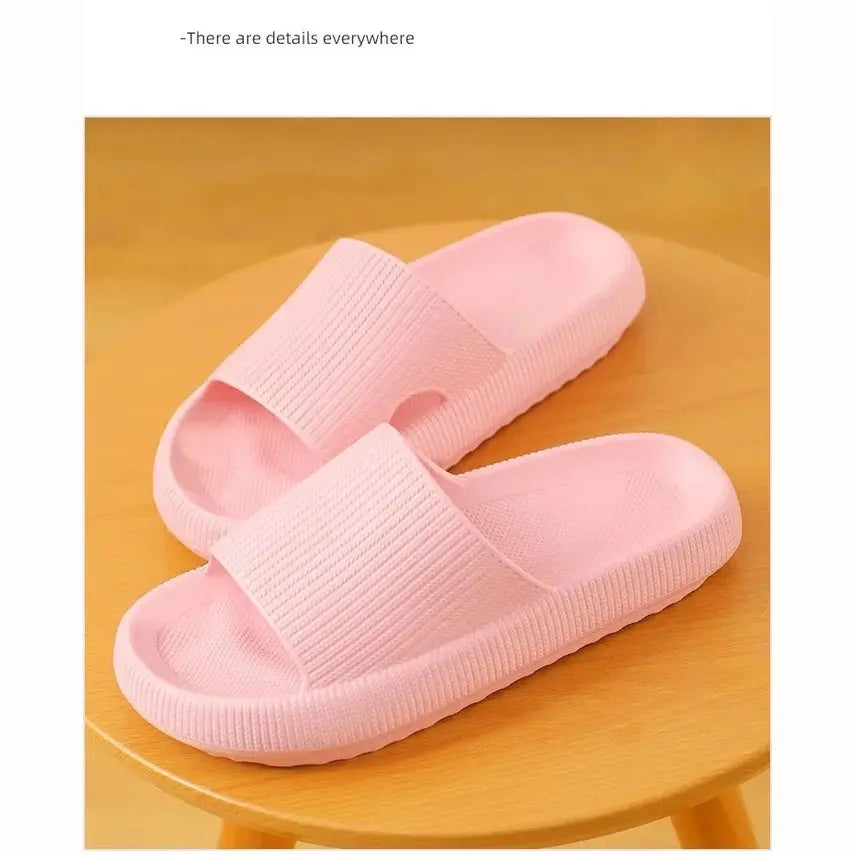 Cloud Comfort EVA Bathroom Slippers — 4cm Thick Sole, Indoor Home Sandals