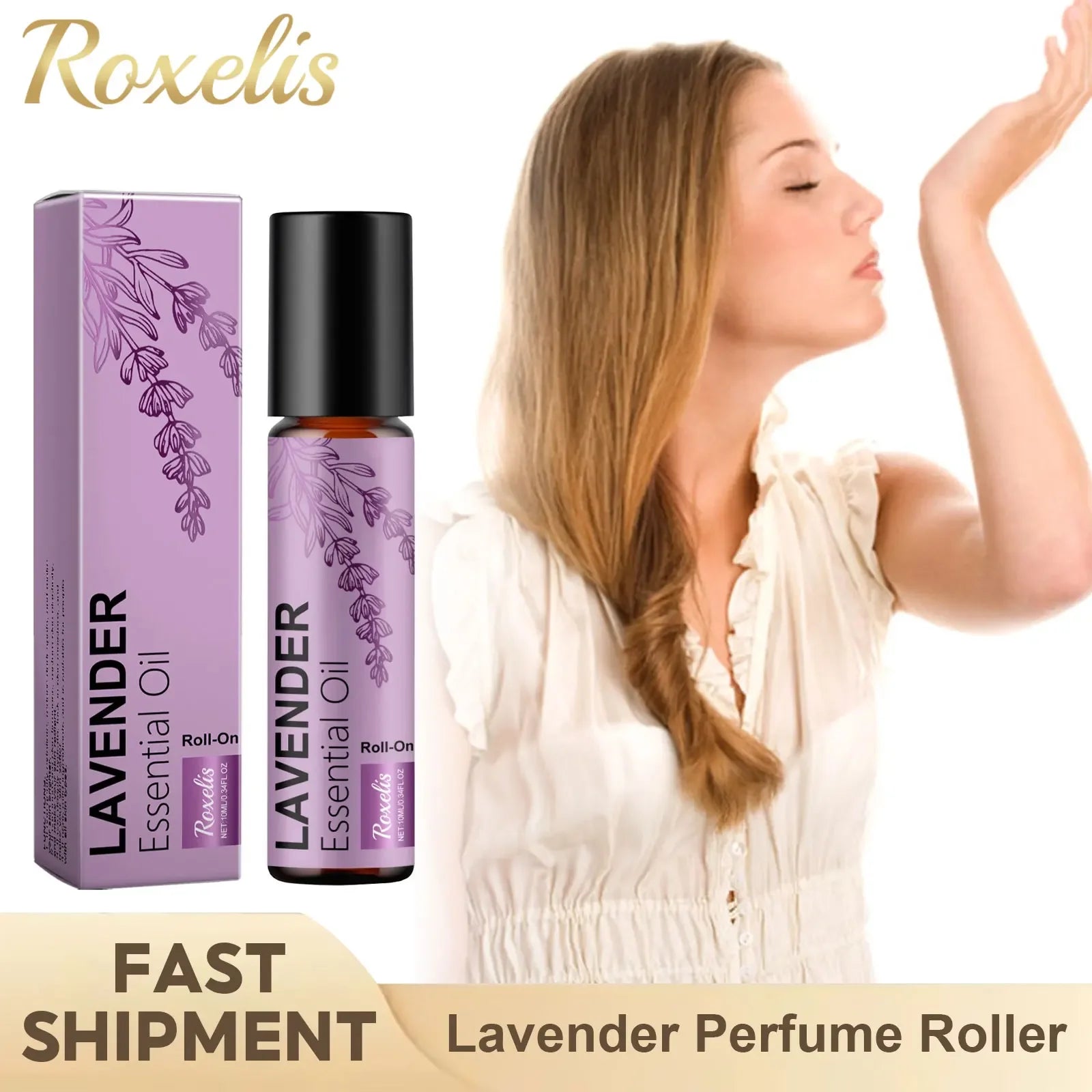 The Calm Roller — Lavender Essential Oil Perfume Roller for Anxiety Relief & Relaxation