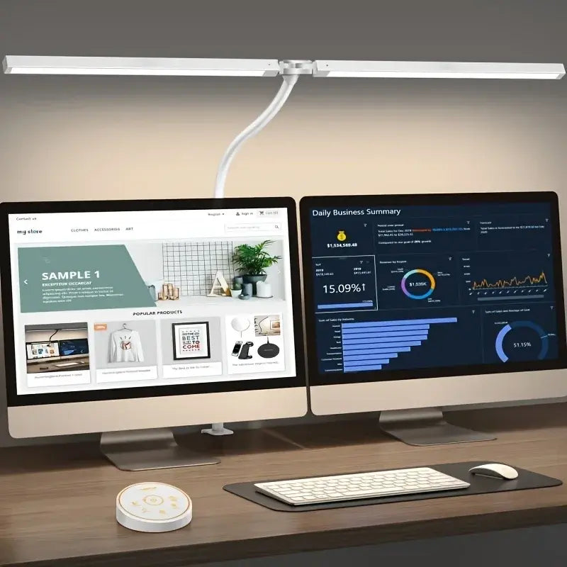 Light That Works as Hard as You Do — 24W Eye-Care LED Desk Lamp with 5-Color Dimmer