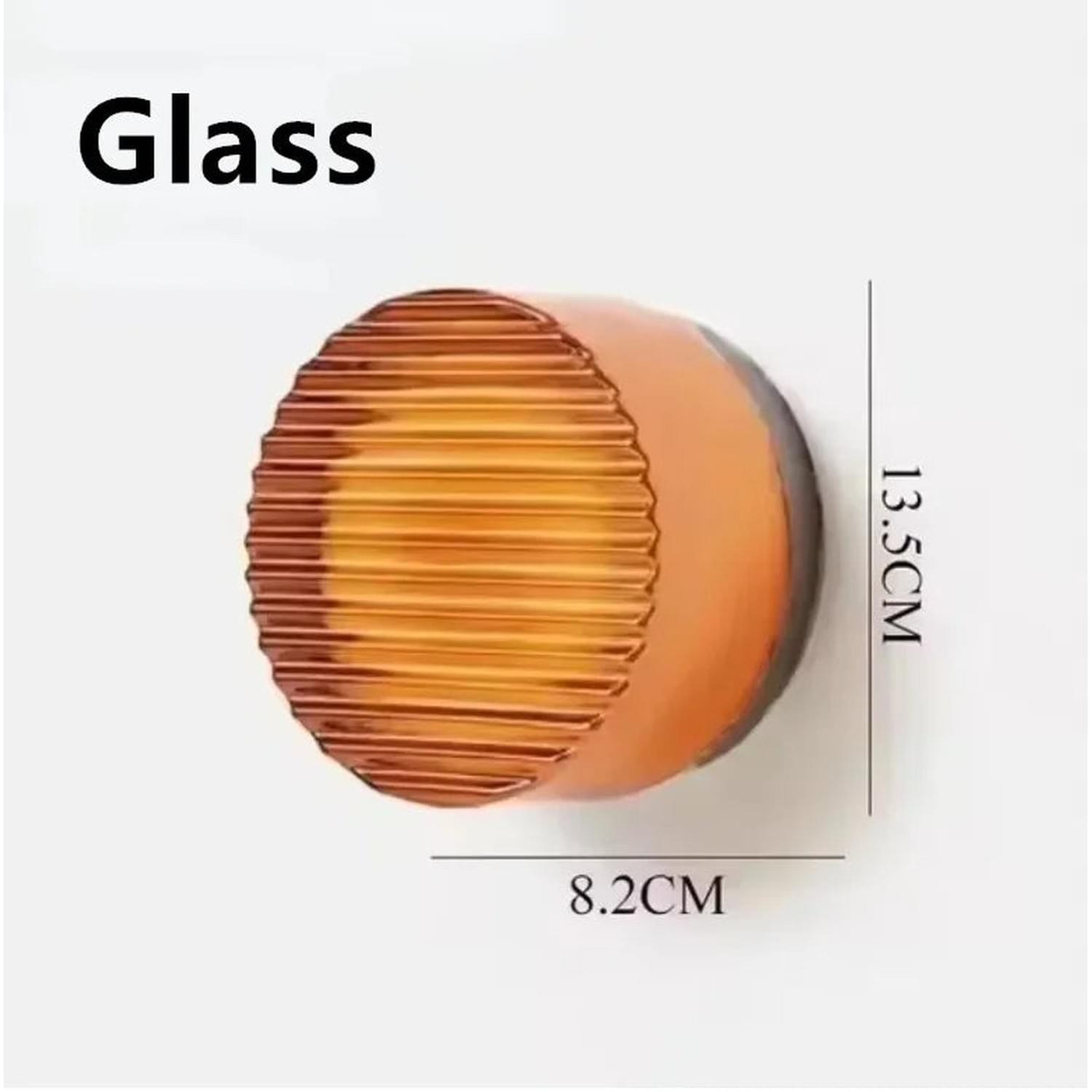 Glass Stone LED Wall Sconce