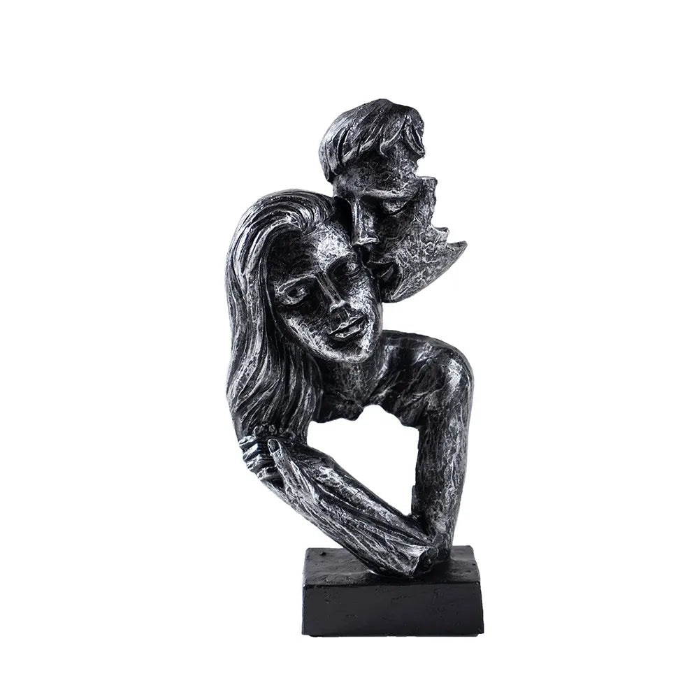 Vilead Couple Statue Lover Sculptures Tabletop Shelf Decor Anniversary Wedding Gift Home Interior Contemporary Mantel Bookshelf