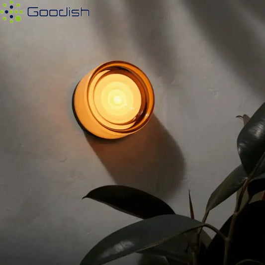 Glass Stone LED Wall Sconce