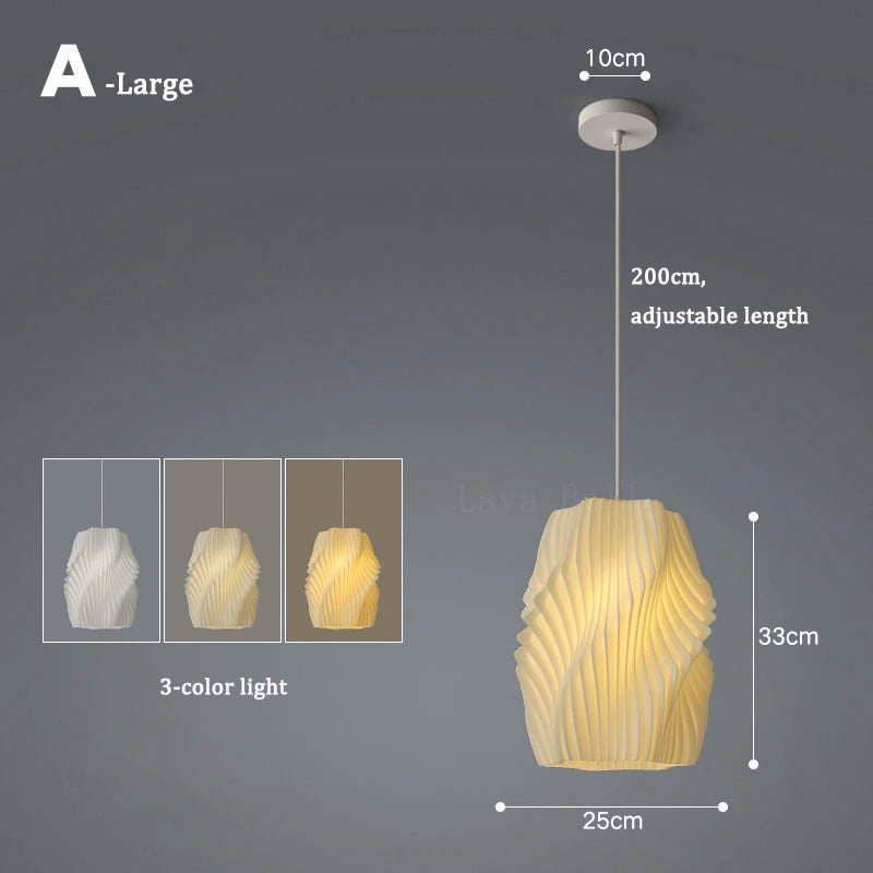 3D Floral Resin Pendant Light — Nordic Chandelier