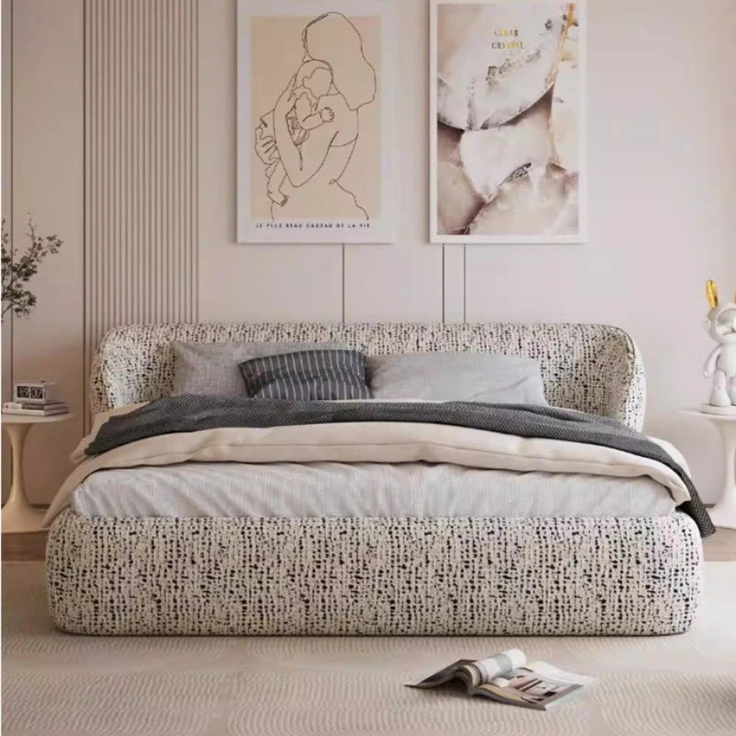 Queen Platform Bed Frame with Base — Modern Bedroom Essential