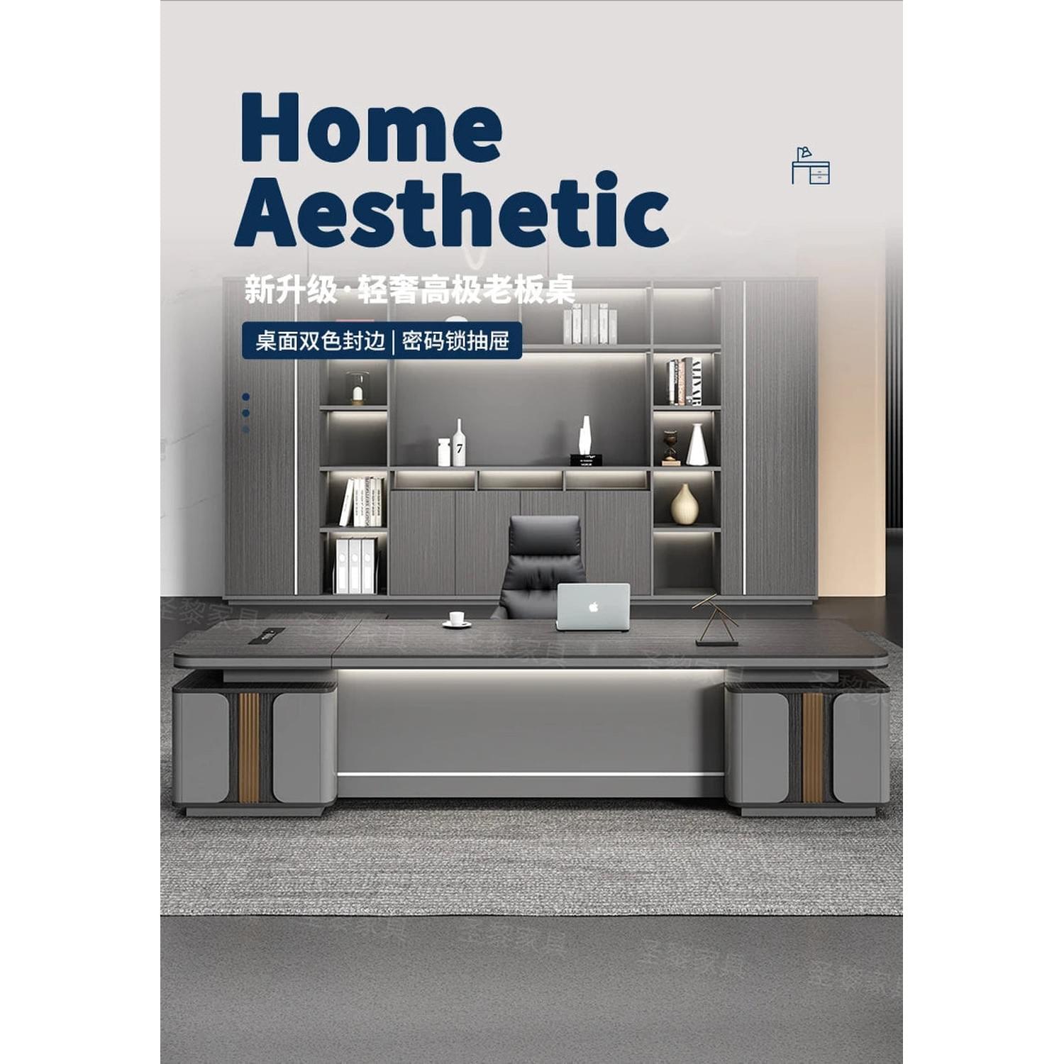 L-Shape Storage Executive Desk