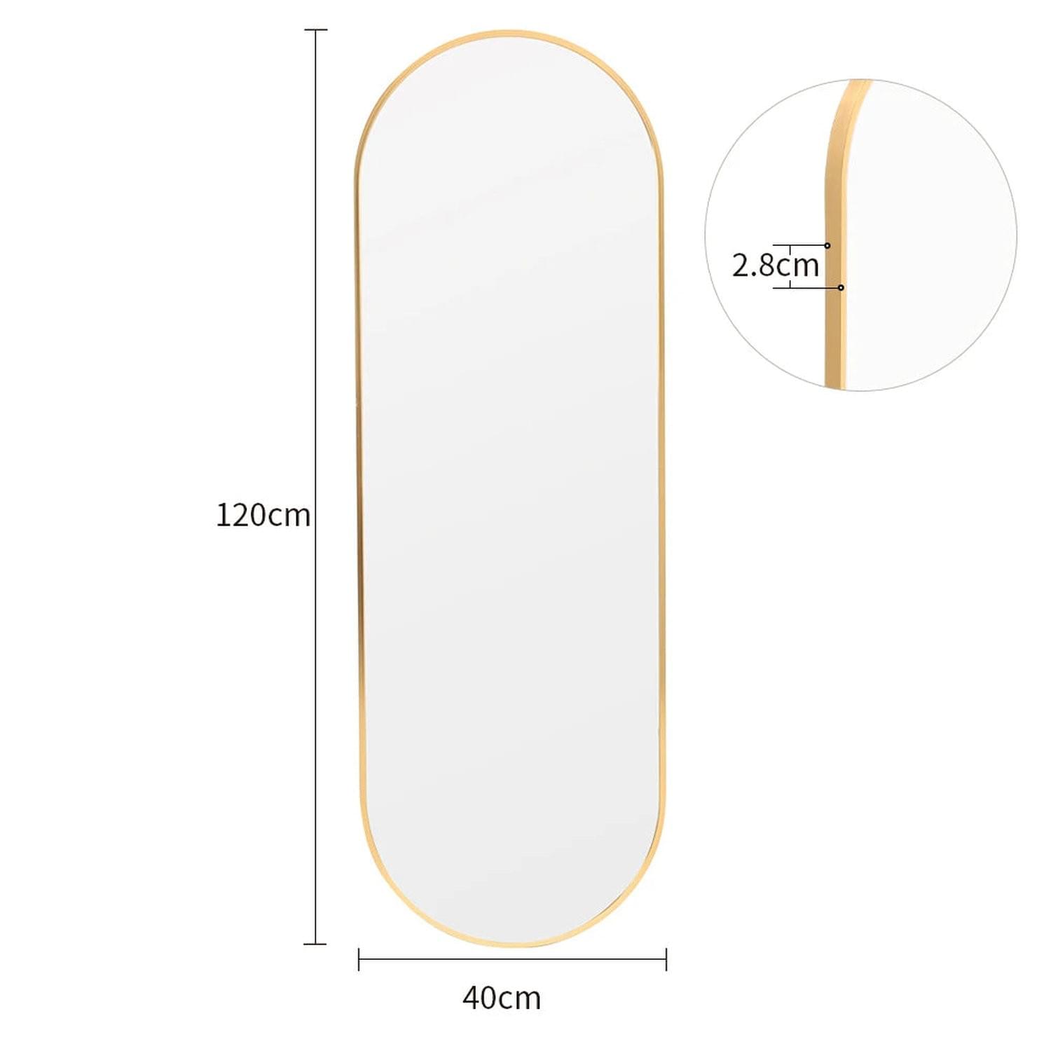 The Mirror That Opens the Room — Oversized Oval Full-Length Mirror