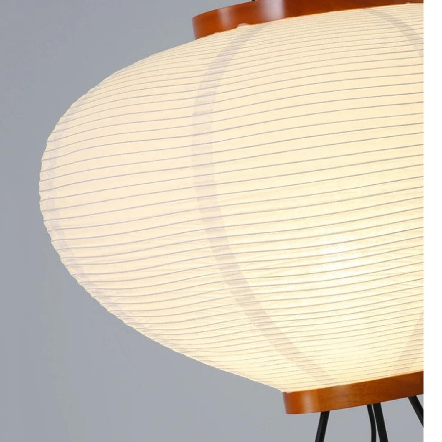Wabi-Sabi Rice Paper Floor Lamp – Noguchi Style
