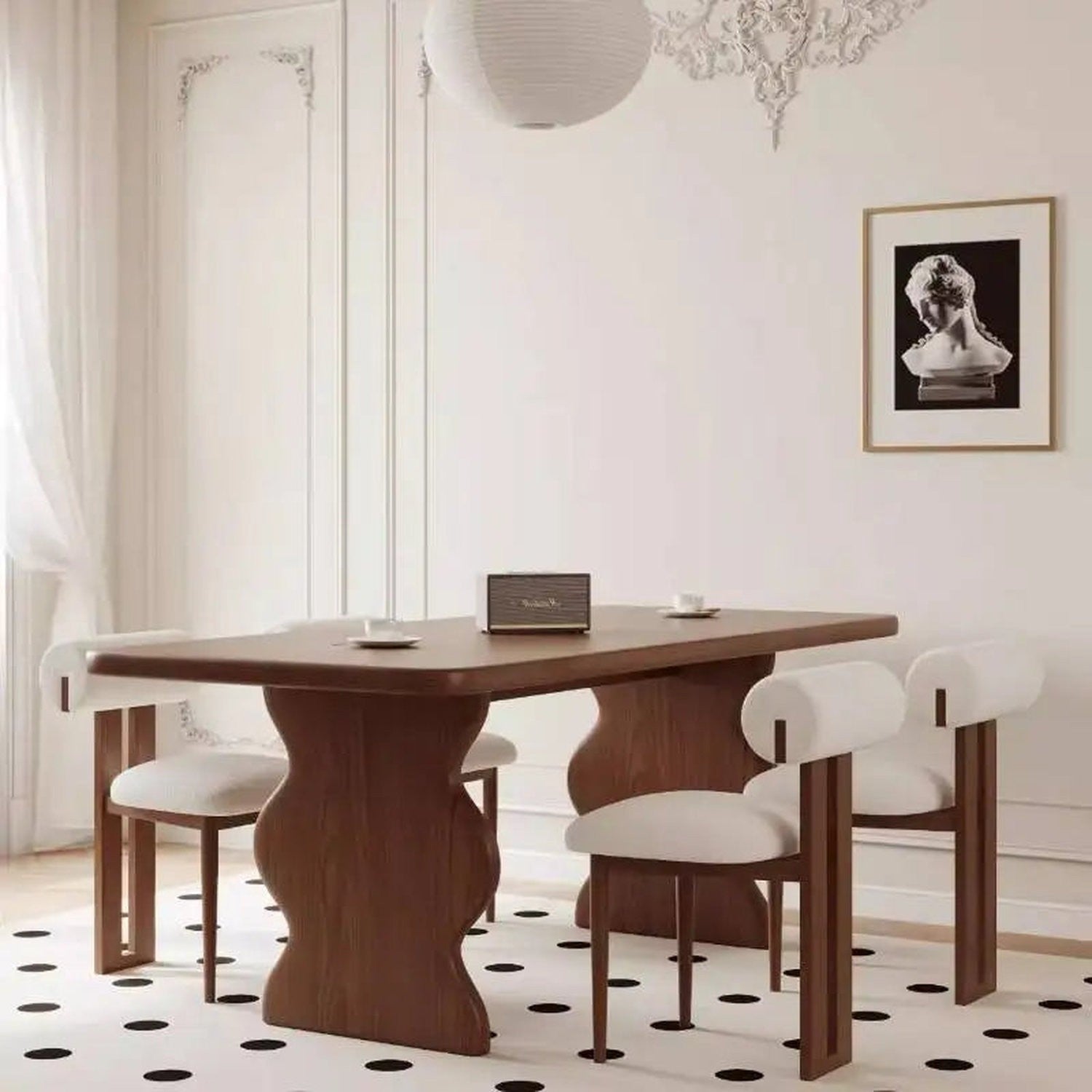 Solid Wood & Pine Dining Table