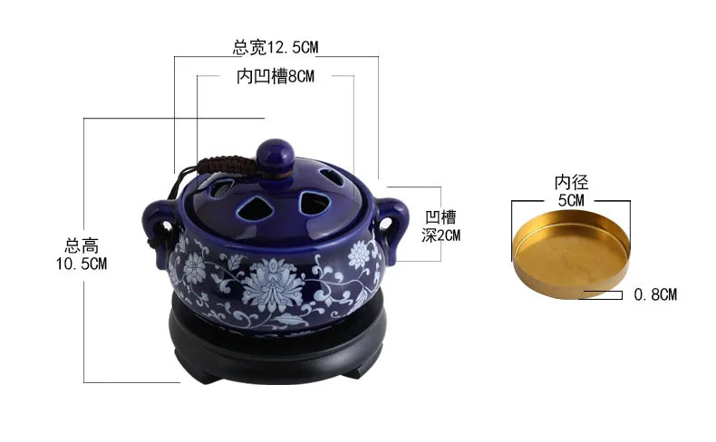 The Ritual Burner — Electric Ceramic Incense & Essential Oil Warmer with Timer