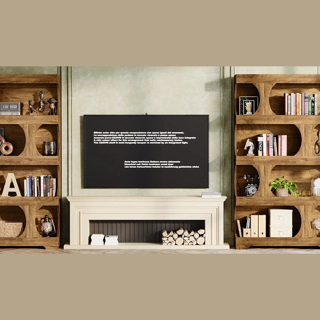 Stories on Display — Tribesigns 71" S-Shaped Bookcase