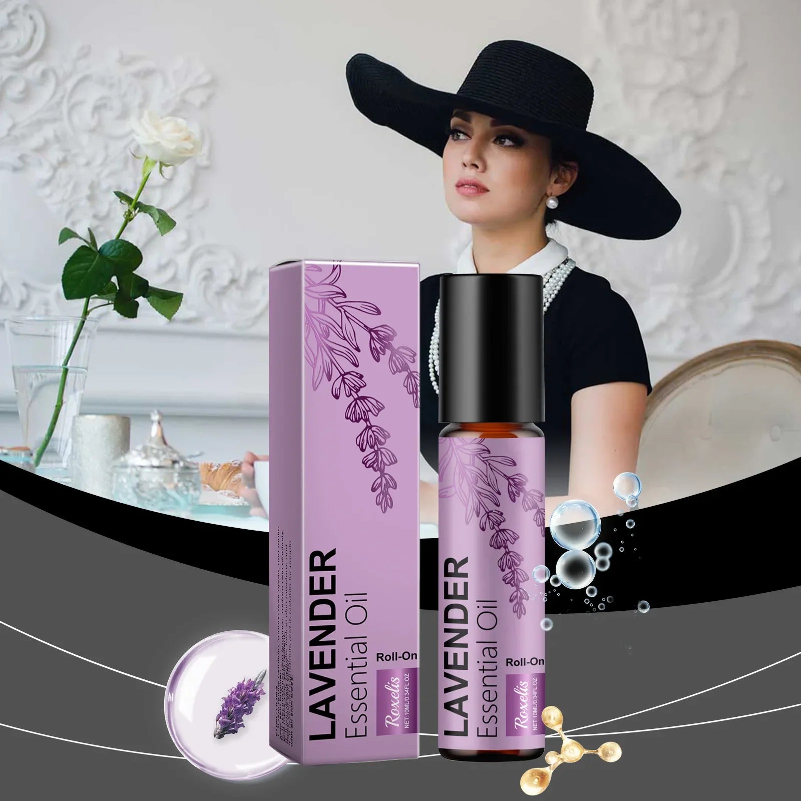 The Calm Roller — Lavender Essential Oil Perfume Roller for Anxiety Relief & Relaxation