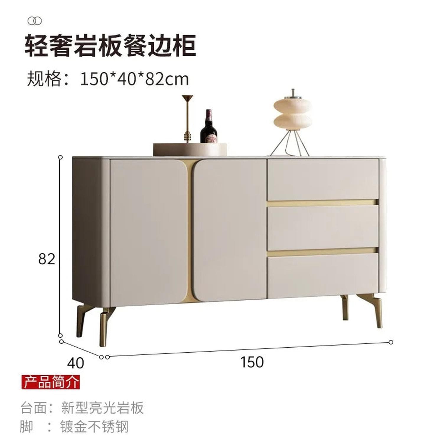 Premium Minimalist Display Cabinet — Light Luxury Living Room Storage