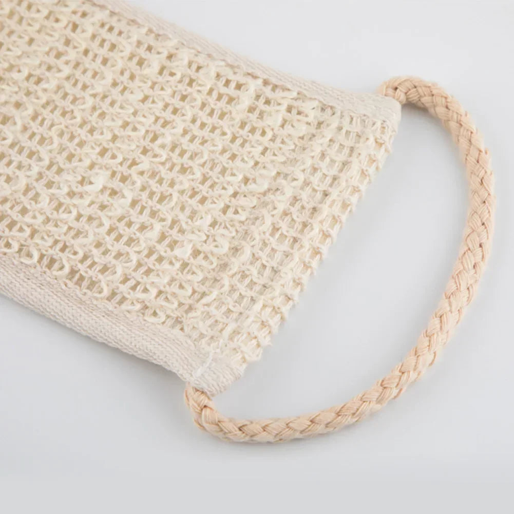 The Deep Clean — Sisal Back Scrubber Belt for Shower Exfoliation