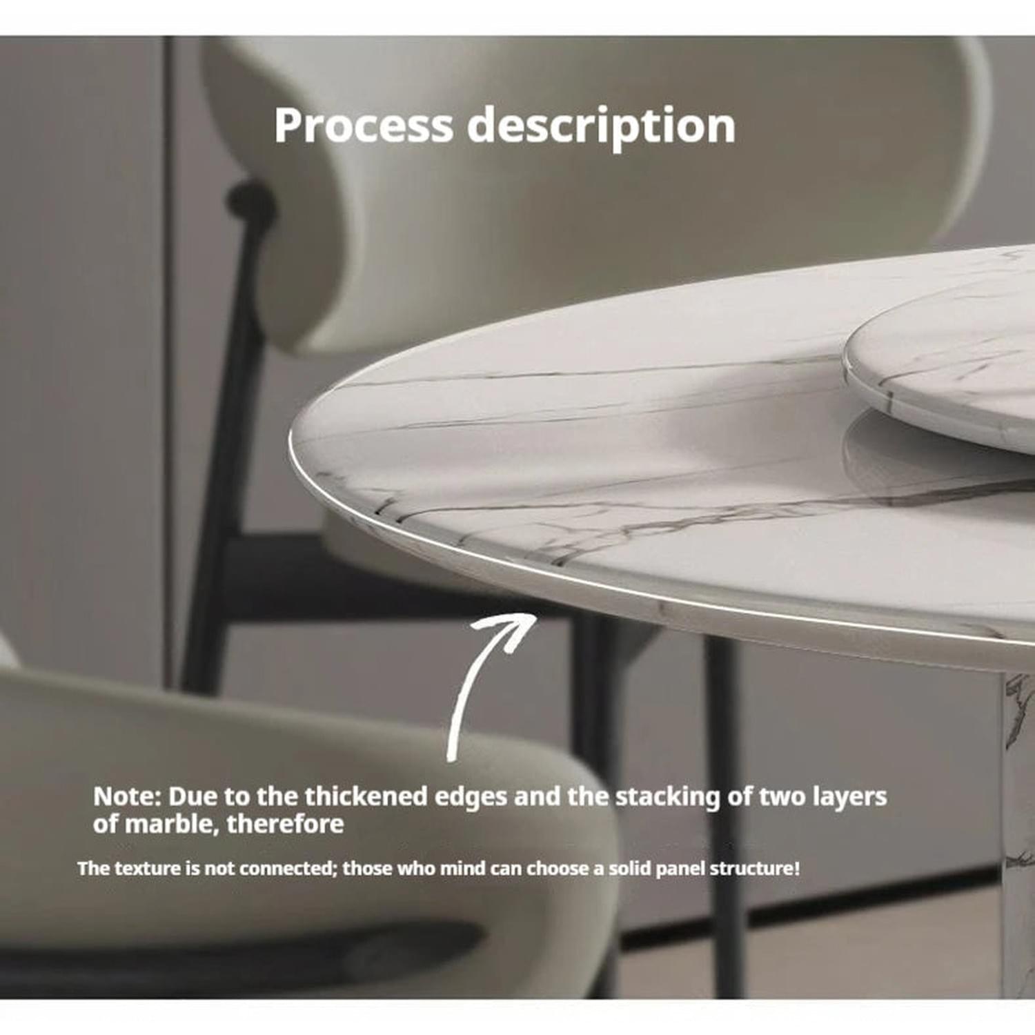 Custom Luxury French Marble Dining Table — Natural Stone