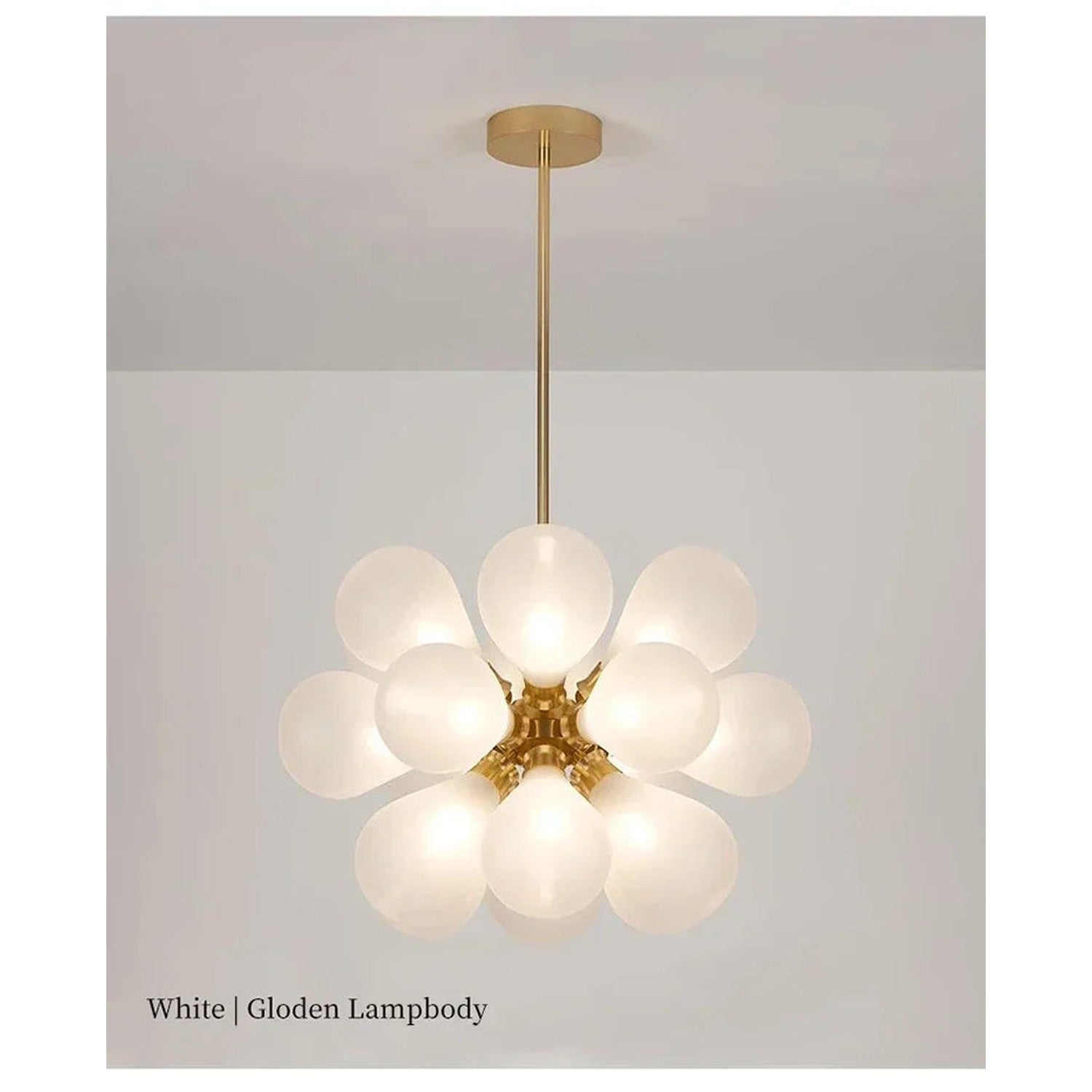 Suspended in Light — Designer Glass Bubble Chandelier for Bedroom & Living Room