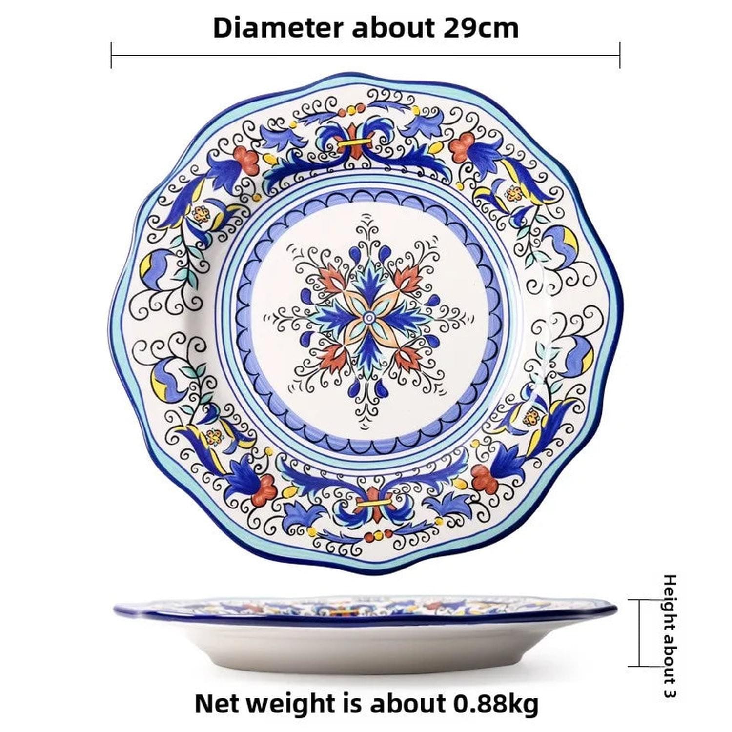 The Artisan Table — Hand-Painted Ceramic Dinner Plate