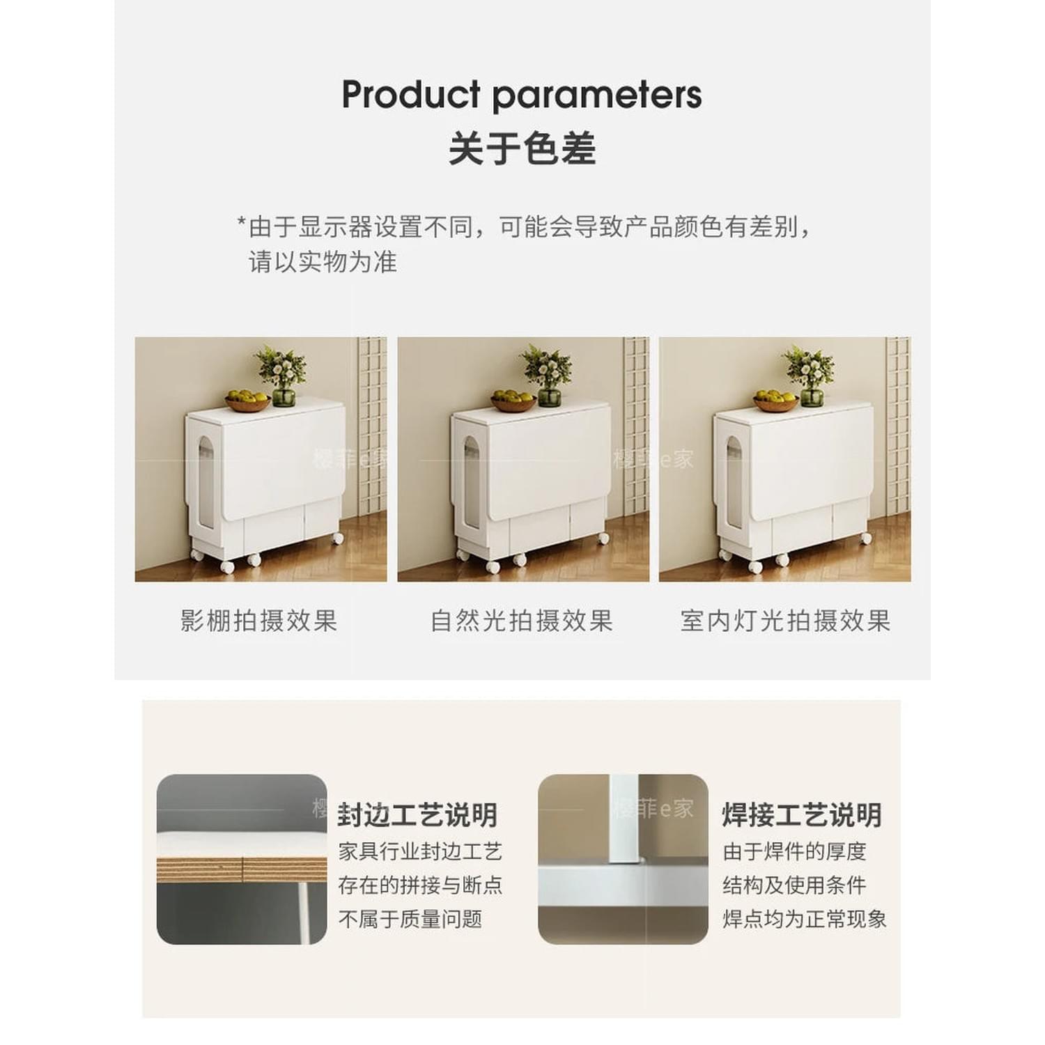 Nordic Minimalist Foldable Dining Table