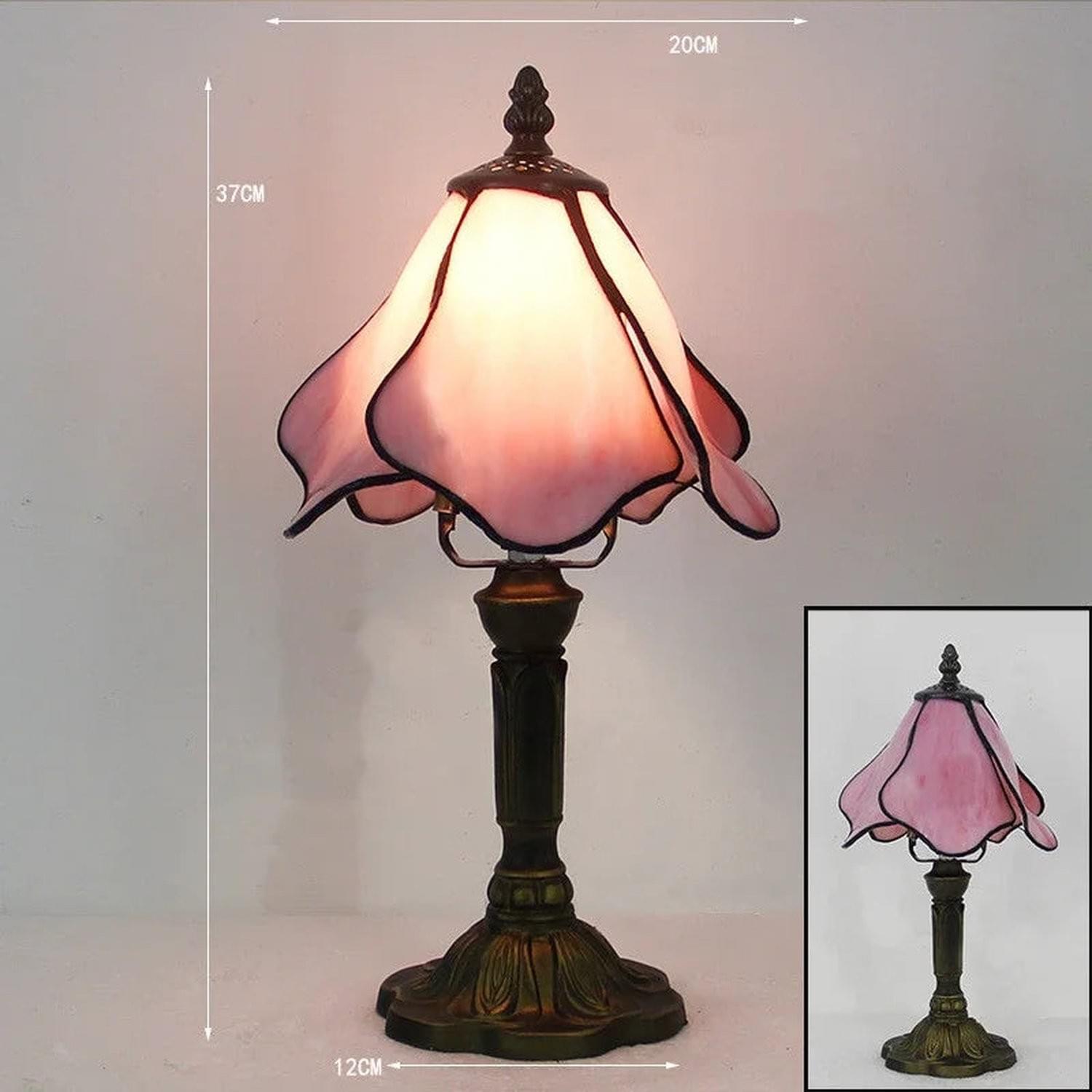 Old World Glow — European Retro Art Glass LED Desk Lamp