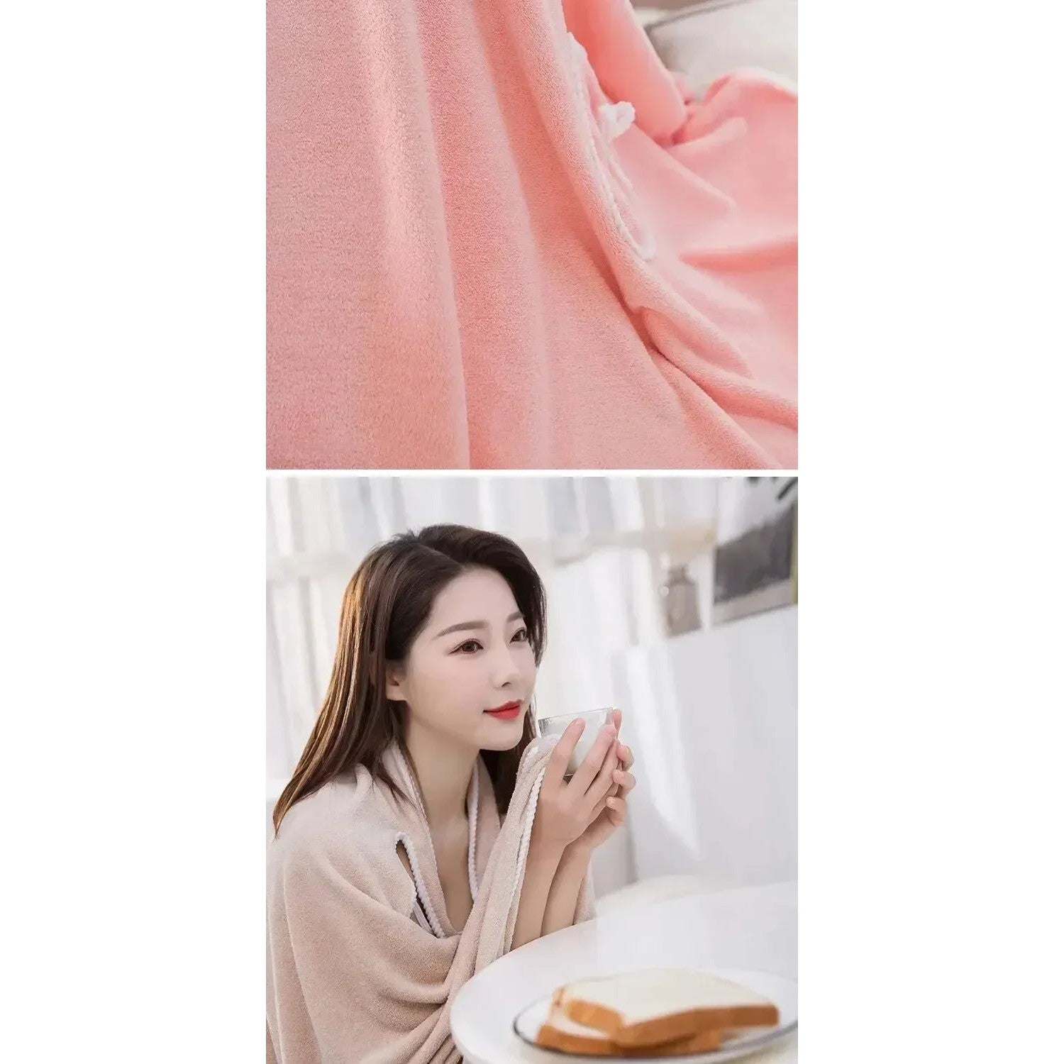 Wrap & Go — Wearable Fast-Dry Bath & Beach Towel (140×85cm)