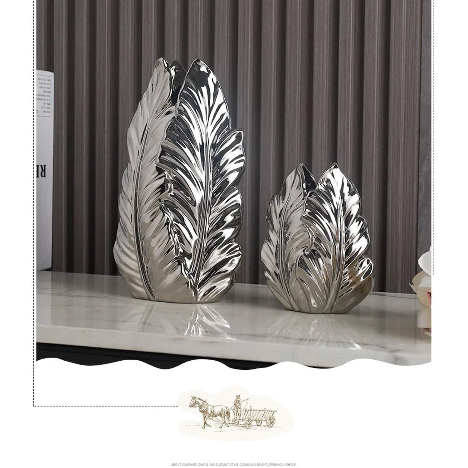 High-Glaze Ceramic Sculpture Vase — Modern Tabletop Decor