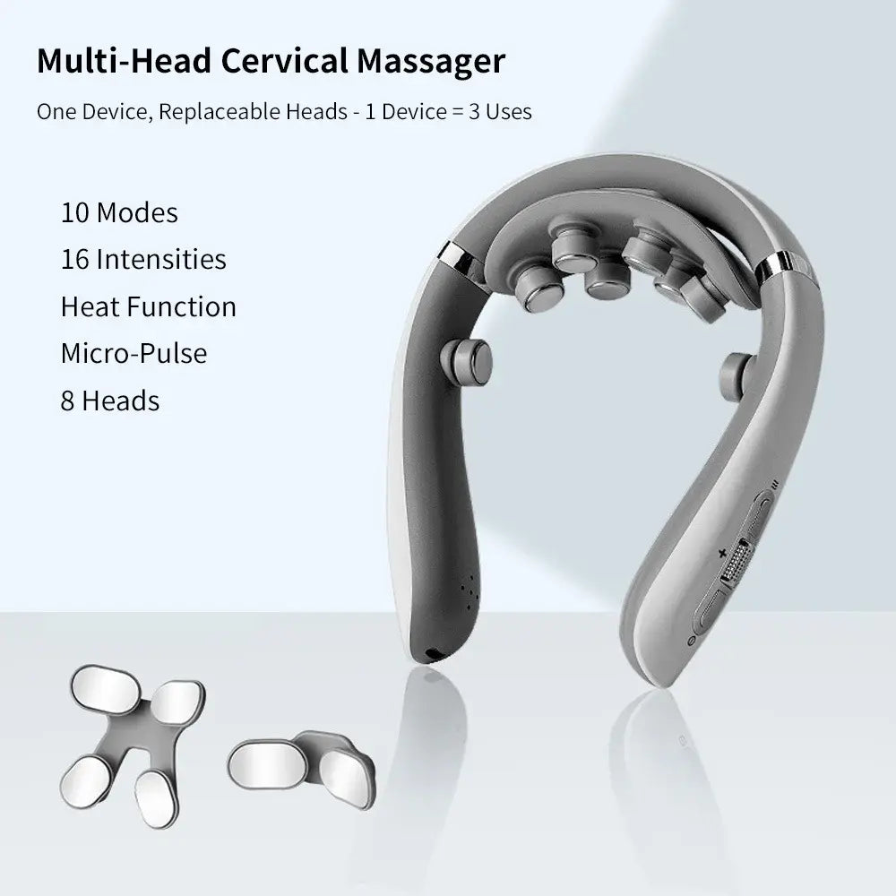 The Tension Release — 8D Electric Pulse Neck & Shoulder Massager with Heat
