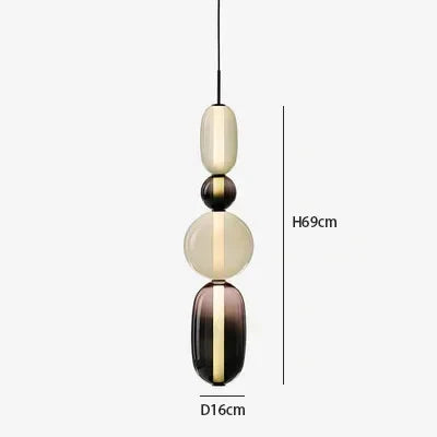 Imperfectly Beautiful — Wabi-Sabi Candy Glass Pendant Chandelier