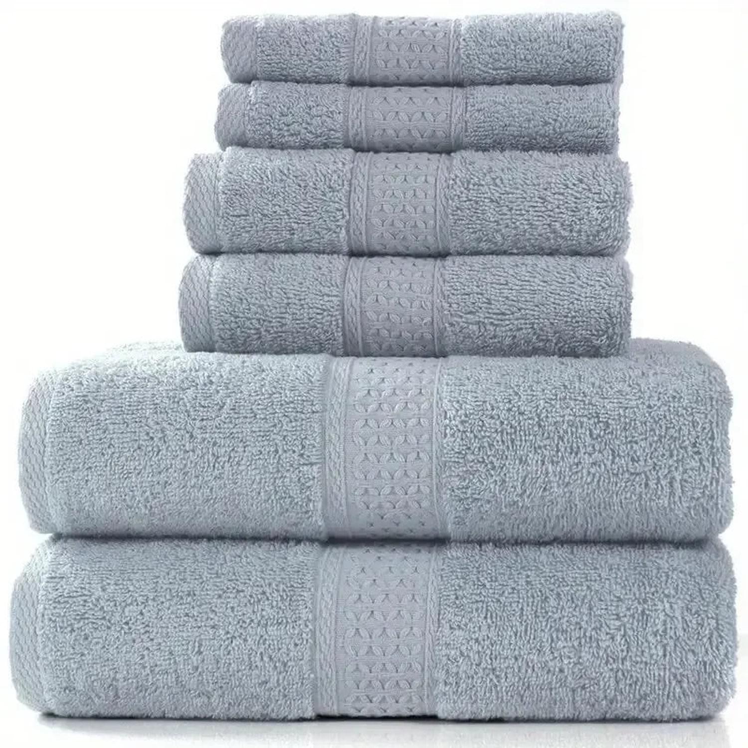 Soft & Simple — Absorbent Cotton Bath Towel in Solid Colors