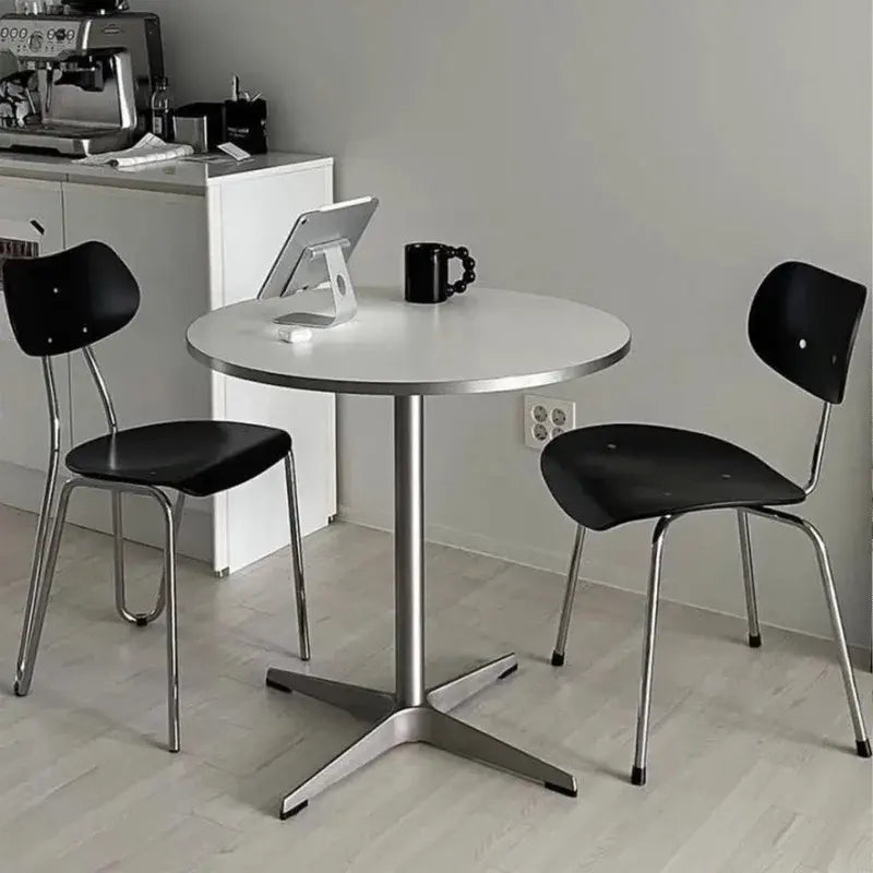 Sit in Style — Luxury Small Round Dining Table with Gold Metal Legs