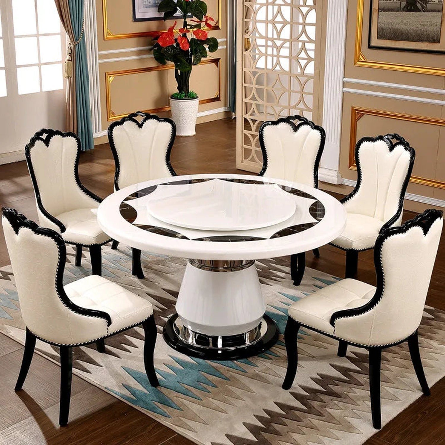 The Bistro Moment — Round Portable Dining & Console Table