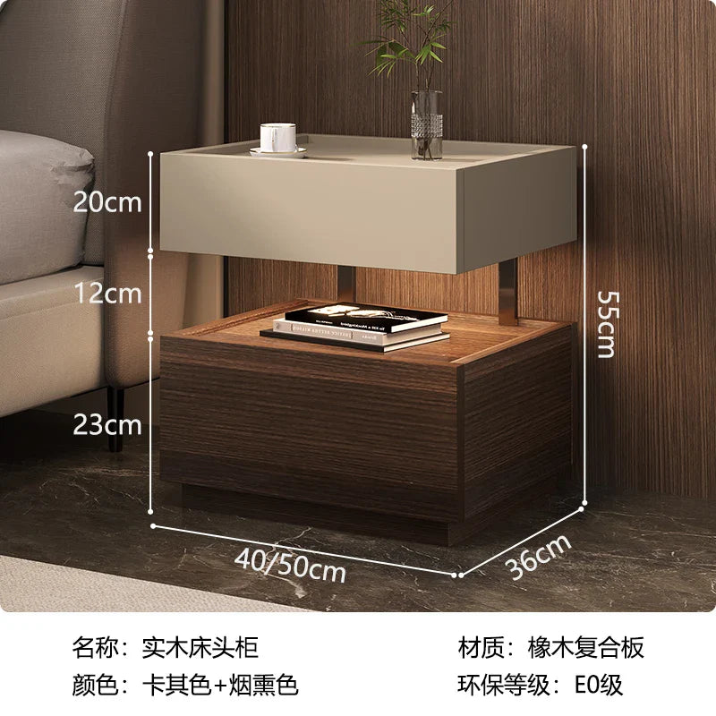 European Luxury Bedside Table – Modern Nightstand with Storage for Bedroom