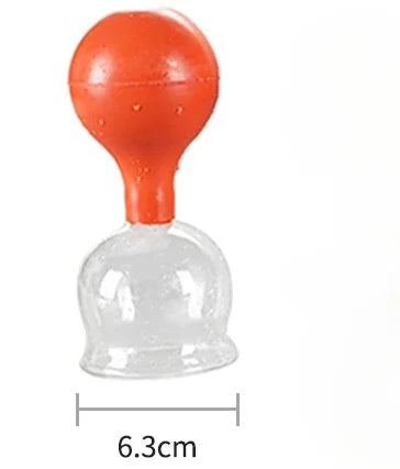 Rubber Vacuum Cupping Set – Glass Massage Jars for Health & Body Therapy
