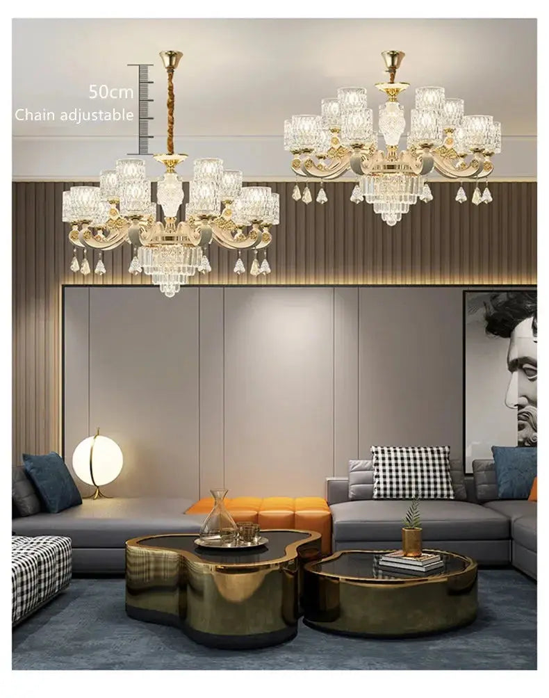 Dressed in Light — Crystal LED Chandelier for Hotel-Worthy Living Rooms & Bedrooms Jonine’s Corner