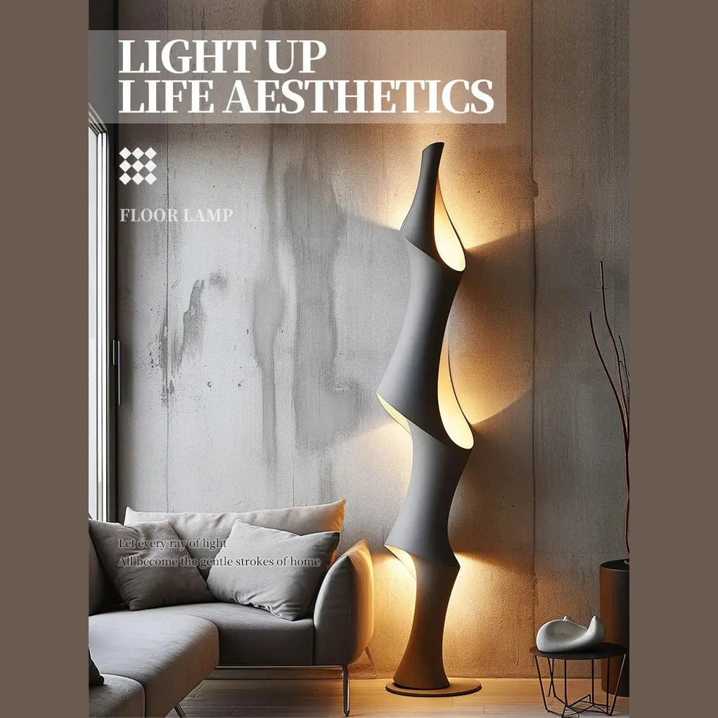 The Statement Corner — Art Deco Sculptural LED Floor Lamp Jonine’s Corner