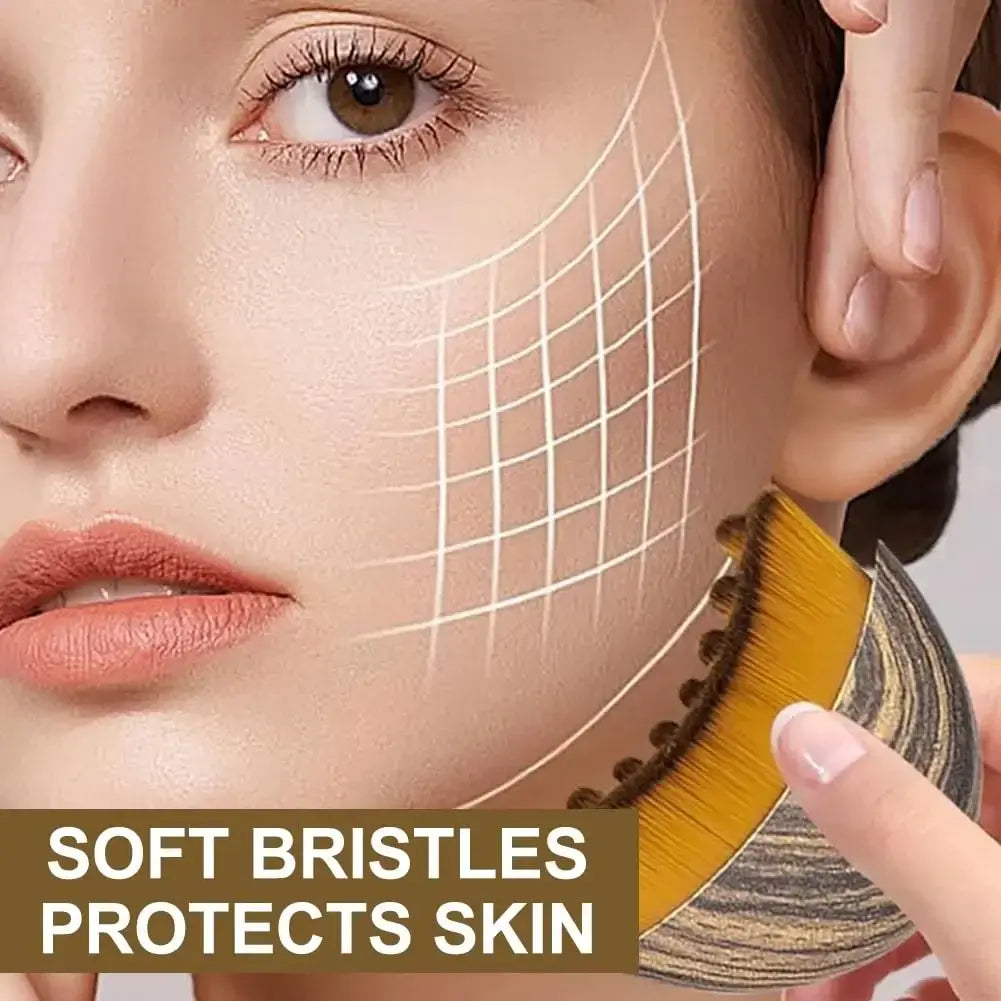 Lymphatic Contour Face Brush — Chin & Jawline Sculpting Massager