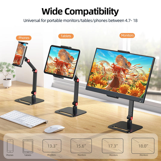 Your Screen, Your Height — Portable Monitor Stand for 15.6–18" Screens