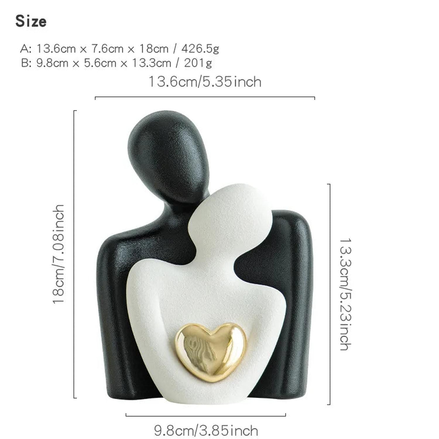 The Hug That Stays — Ceramic Love Sculpture for Home & Gifting