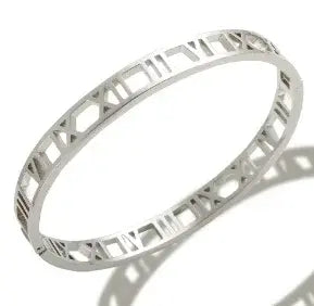 Stainless Steel Crystal Cuff Bracelet Bangle