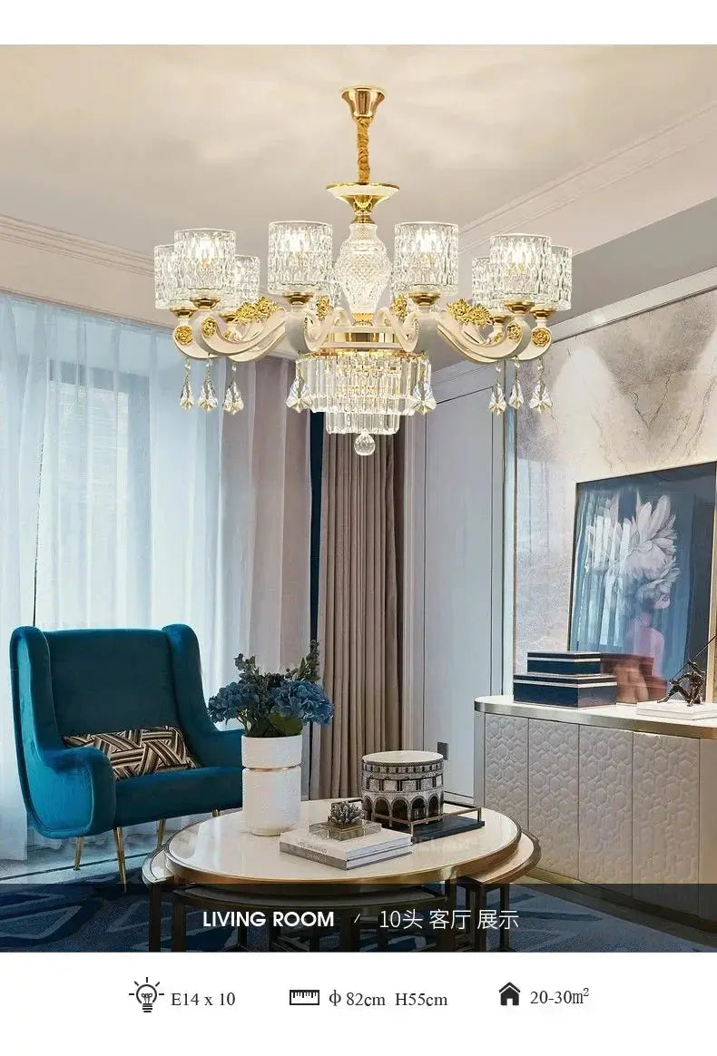 Dressed in Light — Crystal LED Chandelier for Hotel-Worthy Living Rooms & Bedrooms Jonine’s Corner