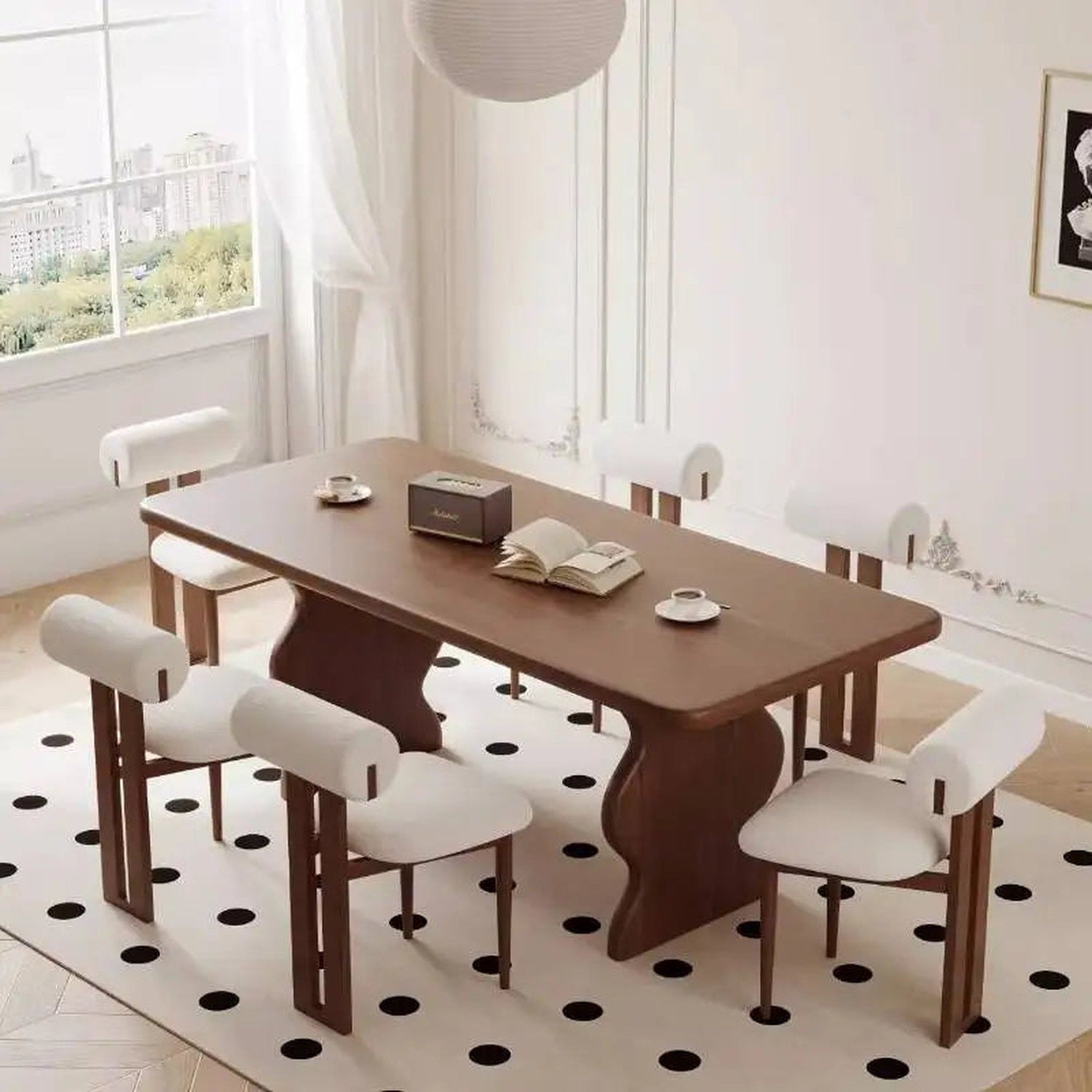 Solid Wood & Pine Dining Table