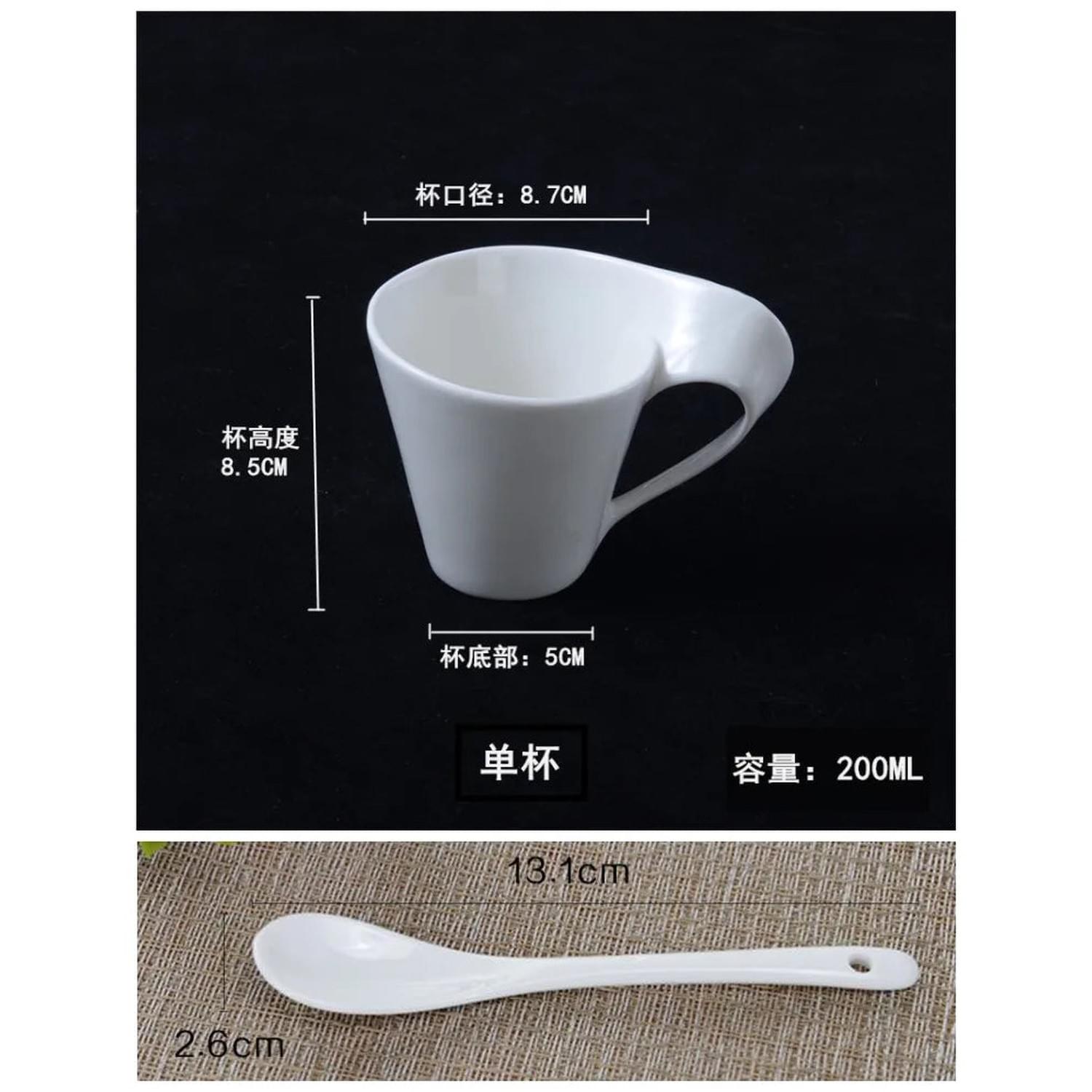 The Morning Ritual — Wavy Ceramic Coffee Cup