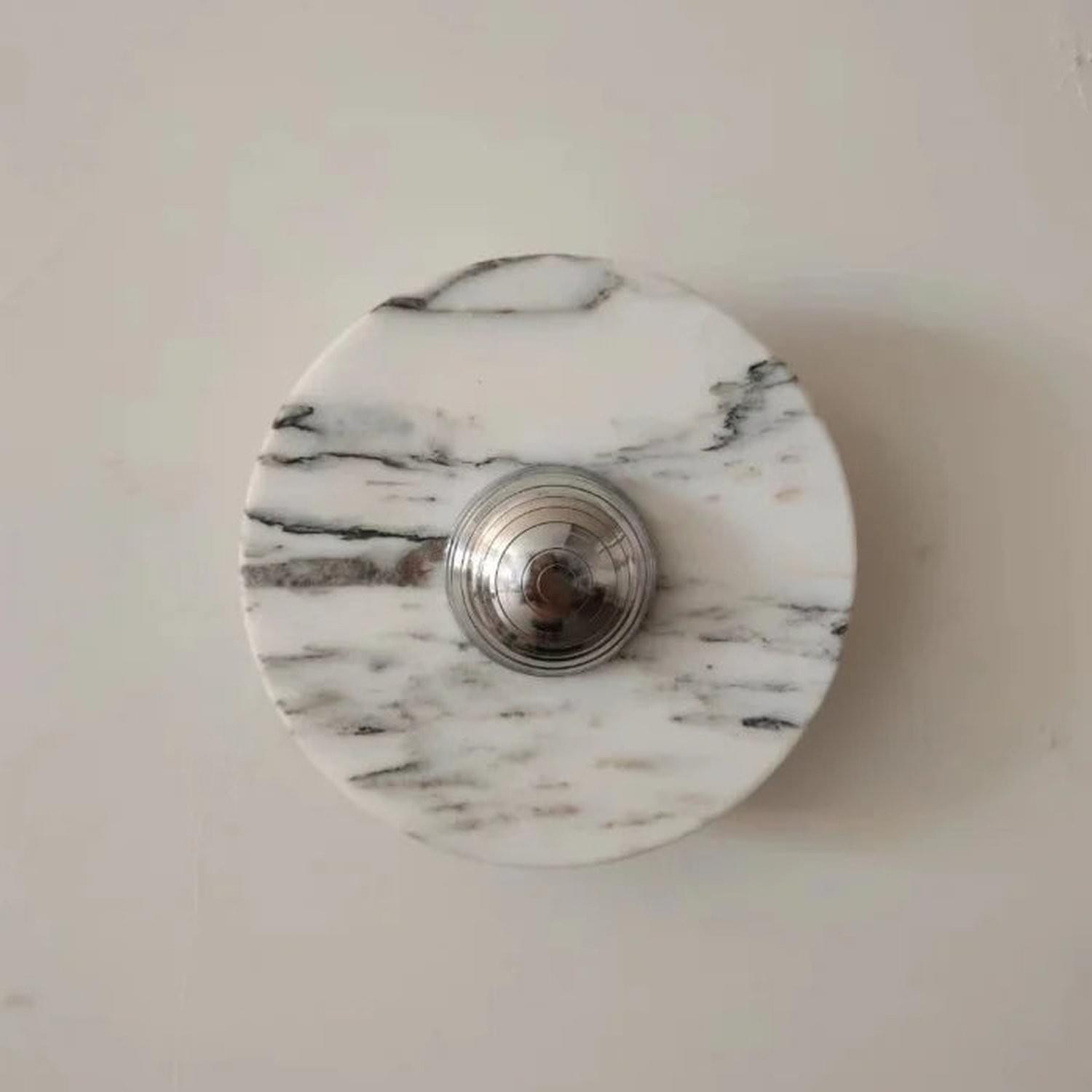 Marble Wall Sconce — Luxury Stone Wall Lamp for Living Room, Bedroom & Bathroom
