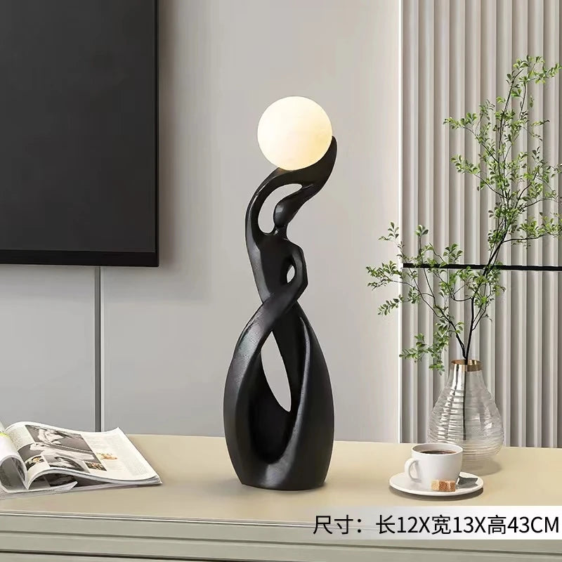 Light That Lives in the Room — Nordic Glow Resin Figurine with Ambient Light